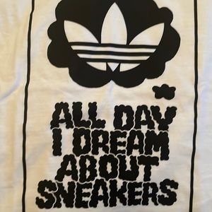 White Nike x-small ADIDAS t-shirt